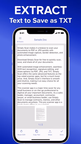 Simply Scan Scanner PDF Editor Screenshot 4 - AppWisp.com Simply Scan Scanner PDF Editor Screenshot 4 - AppWisp.com