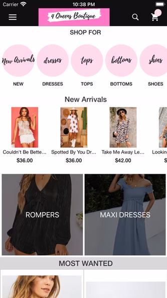 4 Queens Boutique Screenshot 1 - AppWisp.com 4 Queens Boutique Screenshot 1 - AppWisp.com