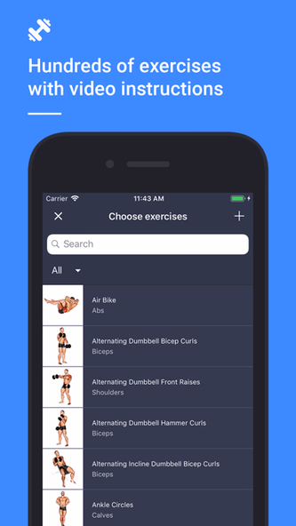 Gym Day: Workout Planner & Log Screenshot 3 - AppWisp.com Gym Day: Workout Planner & Log Screenshot 3 - AppWisp.com