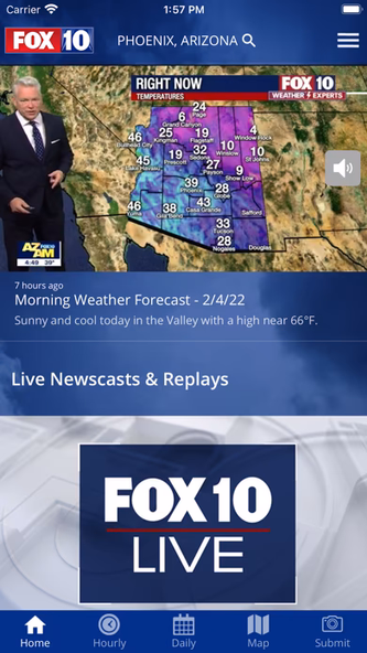 FOX 10 Phoenix: Weather Screenshot 3 - AppWisp.com FOX 10 Phoenix: Weather Screenshot 3 - AppWisp.com