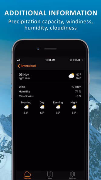 Weather forecast for you Screenshot 4 - AppWisp.com Weather forecast for you Screenshot 4 - AppWisp.com