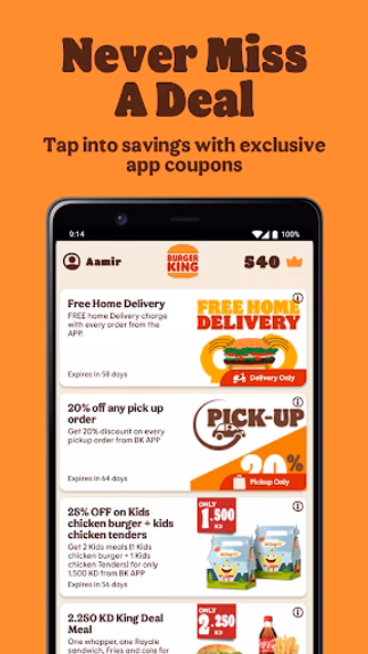 Burger King Kuwait Screenshot 2 - AppWisp.com Burger King Kuwait Screenshot 2 - AppWisp.com