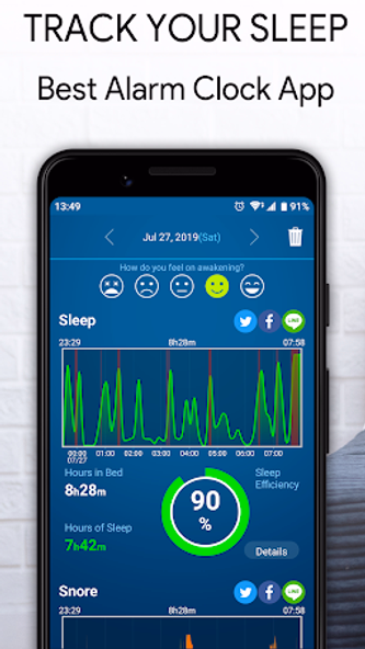 JUKUSUI:Sleep log, Alarm clock Screenshot 1 - AppWisp.com JUKUSUI:Sleep log, Alarm clock Screenshot 1 - AppWisp.com