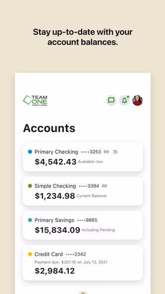 Team One Credit Union Screenshot 3 - AppWisp.com Team One Credit Union Screenshot 3 - AppWisp.com