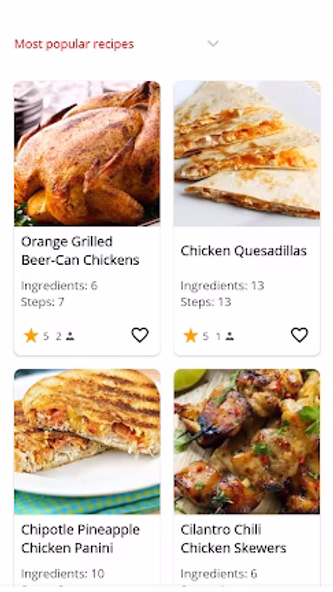 Chicken Recipes Screenshot 2 - AppWisp.com Chicken Recipes Screenshot 2 - AppWisp.com