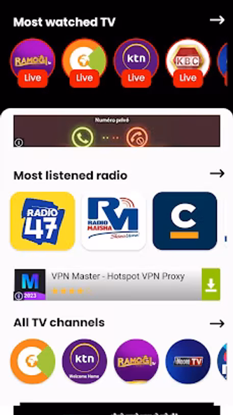 Kenya Live TV : Kenya Radios Screenshot 3 - AppWisp.com
