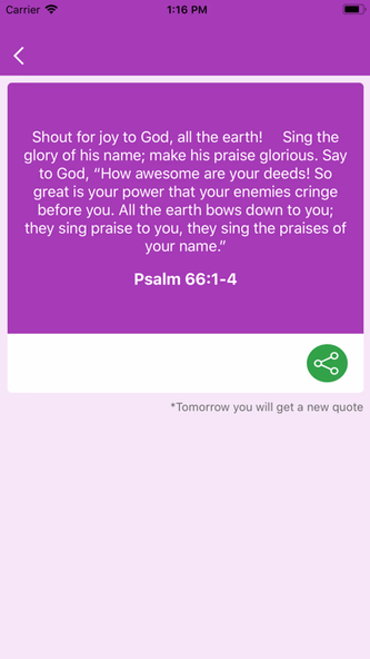 Daily Psalms Bible Verses Screenshot 2 - AppWisp.com Daily Psalms Bible Verses Screenshot 2 - AppWisp.com