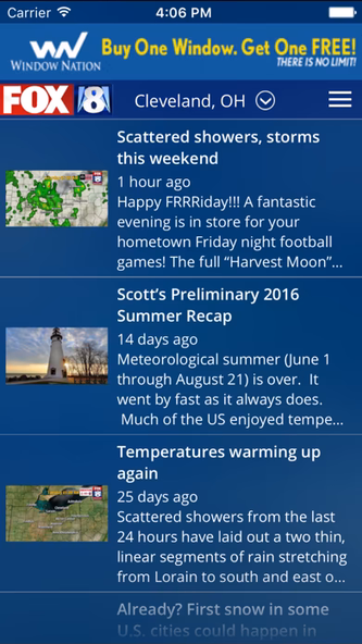 FOX8 Cleveland Weather Screenshot 4 - AppWisp.com FOX8 Cleveland Weather Screenshot 4 - AppWisp.com