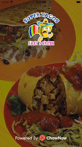 Super Tacos To Go Screenshot 1 - AppWisp.com Super Tacos To Go Screenshot 1 - AppWisp.com