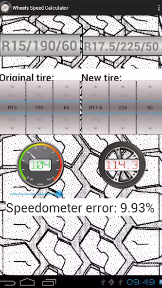 Wheels Speed Calculator Screenshot 4 - AppWisp.com Wheels Speed Calculator Screenshot 4 - AppWisp.com