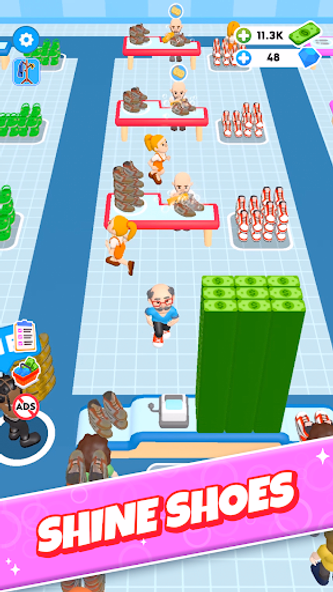 Laundry Rush - Idle Game Screenshot 2 - AppWisp.com Laundry Rush - Idle Game Screenshot 2 - AppWisp.com