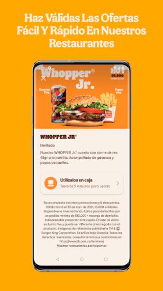 Burger King Colombia Screenshot 4 - AppWisp.com Burger King Colombia Screenshot 4 - AppWisp.com