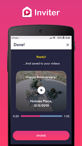 Video Invitations by Inviter Screenshot 3 - AppWisp.com Video Invitations by Inviter Screenshot 3 - AppWisp.com