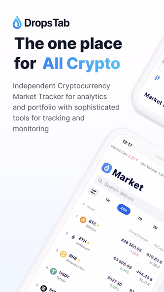 DropsTab Crypto Tracker Screenshot 1 - AppWisp.com