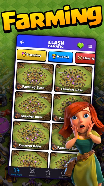 CoC Fanatic: Copy Maps & Base Screenshot 3 - AppWisp.com CoC Fanatic: Copy Maps & Base Screenshot 3 - AppWisp.com