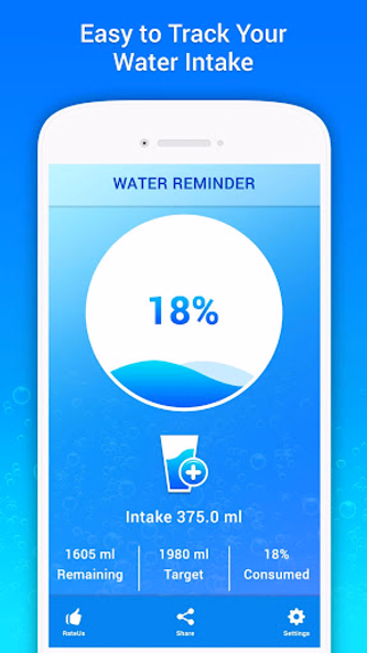 Water Drinking Reminder: Alarm Screenshot 3 - AppWisp.com Water Drinking Reminder: Alarm Screenshot 3 - AppWisp.com