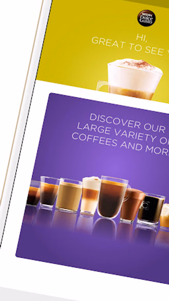 Nescafé Dolce Gusto Screenshot 1 - AppWisp.com Nescafé Dolce Gusto Screenshot 1 - AppWisp.com