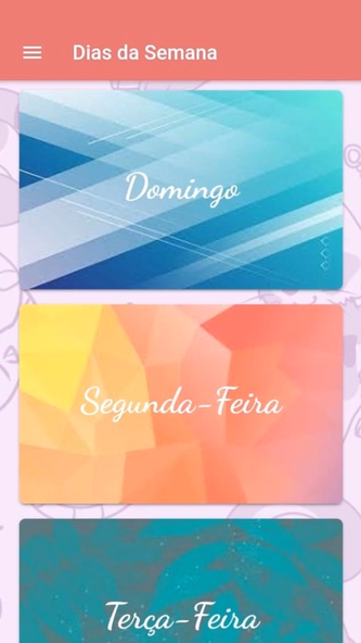 Dias da Semana Screenshot 1 - AppWisp.com Dias da Semana Screenshot 1 - AppWisp.com