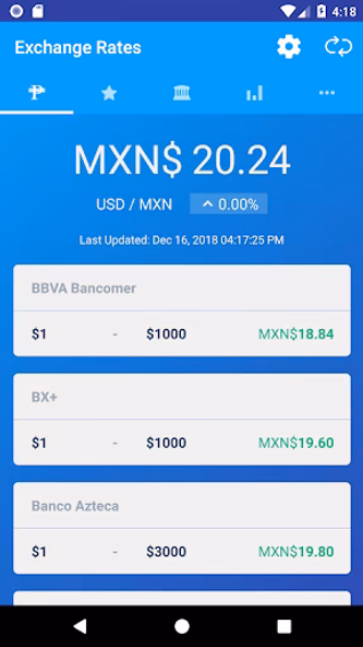 Dollar to Peso Exchange Rates Screenshot 1 - AppWisp.com Dollar to Peso Exchange Rates Screenshot 1 - AppWisp.com