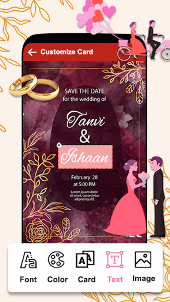 Wedding Invitation Card Maker Screenshot 4 - AppWisp.com Wedding Invitation Card Maker Screenshot 4 - AppWisp.com