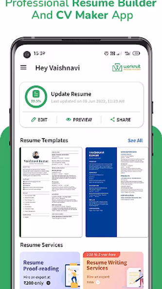 Online AI Resume CV Builder Screenshot 1 - AppWisp.com Online AI Resume CV Builder Screenshot 1 - AppWisp.com
