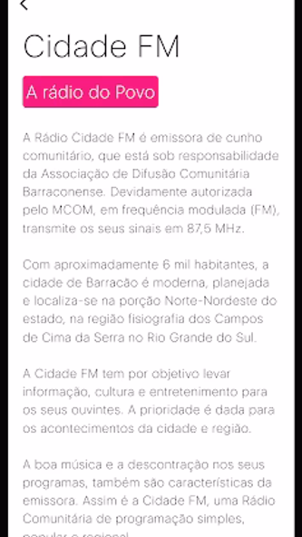 Rádio Cidade Screenshot 2 - AppWisp.com