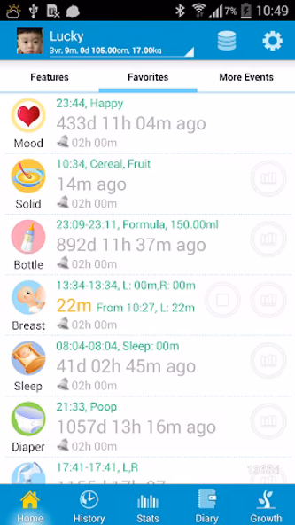 Baby Care - track baby growth! Screenshot 1 - AppWisp.com Baby Care - track baby growth! Screenshot 1 - AppWisp.com