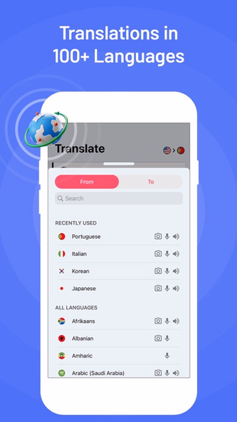 Translator X: Text Voice Photo Screenshot 3 - AppWisp.com