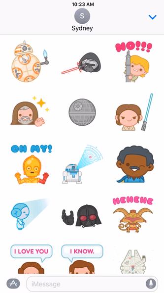 Star Wars Stickers Screenshot 3 - AppWisp.com Star Wars Stickers Screenshot 3 - AppWisp.com
