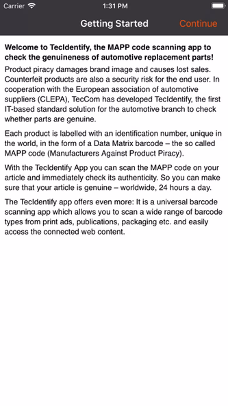 TecIdentify: MAPP Code Scanner Screenshot 4 - AppWisp.com TecIdentify: MAPP Code Scanner Screenshot 4 - AppWisp.com