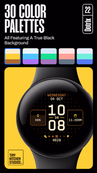 TKS 22 Dotrix Watch Face Screenshot 3 - AppWisp.com TKS 22 Dotrix Watch Face Screenshot 3 - AppWisp.com