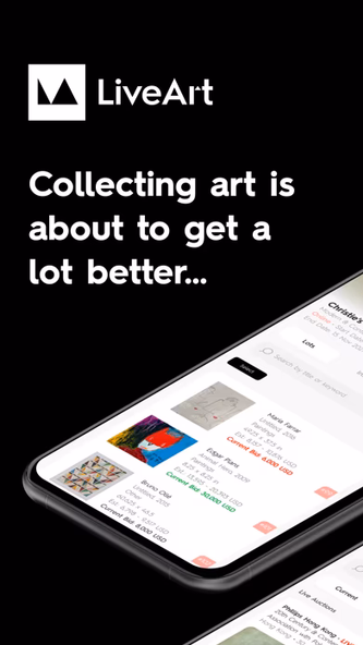LiveArt: The Art Market App Screenshot 1 - AppWisp.com LiveArt: The Art Market App Screenshot 1 - AppWisp.com