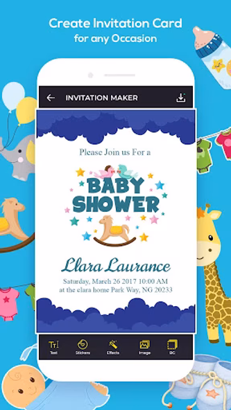 Invitation Maker, Ecards Maker Screenshot 3 - AppWisp.com