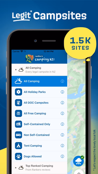Rankers Camping NZ Screenshot 1 - AppWisp.com Rankers Camping NZ Screenshot 1 - AppWisp.com
