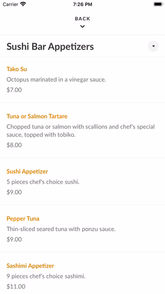 Japanica Steakhouse Screenshot 3 - AppWisp.com Japanica Steakhouse Screenshot 3 - AppWisp.com