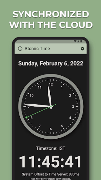 Atomic Time - NTP Clock Sync Screenshot 2 - AppWisp.com Atomic Time - NTP Clock Sync Screenshot 2 - AppWisp.com