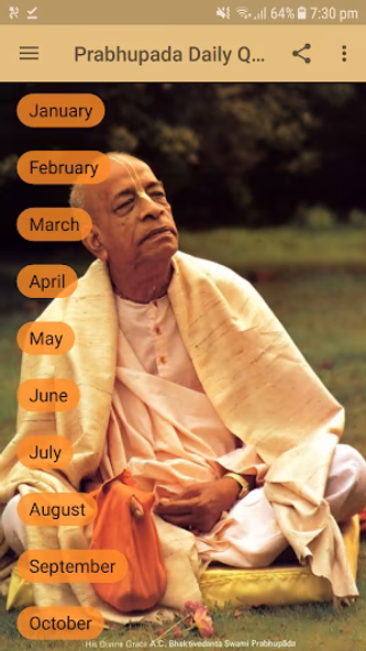 Prabhupada Daily Quote Gallery Screenshot 1 - AppWisp.com Prabhupada Daily Quote Gallery Screenshot 1 - AppWisp.com