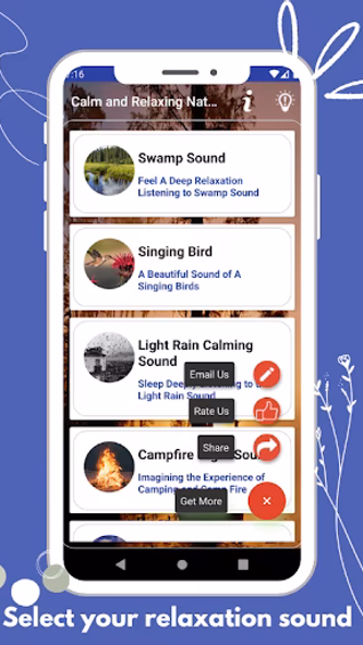 Calm and Relax Nature Sound Screenshot 1 - AppWisp.com Calm and Relax Nature Sound Screenshot 1 - AppWisp.com