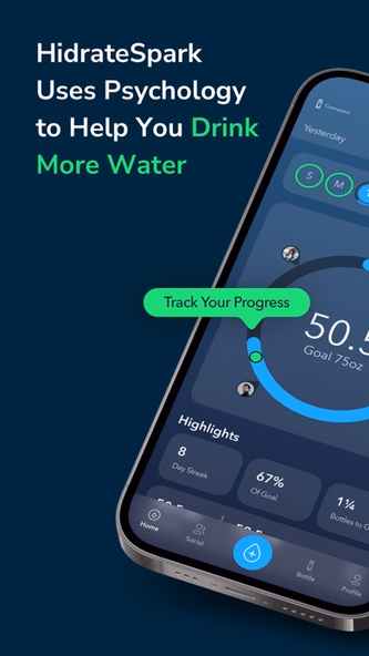 HidrateSpark Water Tracker Screenshot 1 - AppWisp.com HidrateSpark Water Tracker Screenshot 1 - AppWisp.com