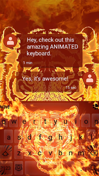 Fire Tiger Keyboard Wallpaper Screenshot 3 - AppWisp.com Fire Tiger Keyboard Wallpaper Screenshot 3 - AppWisp.com