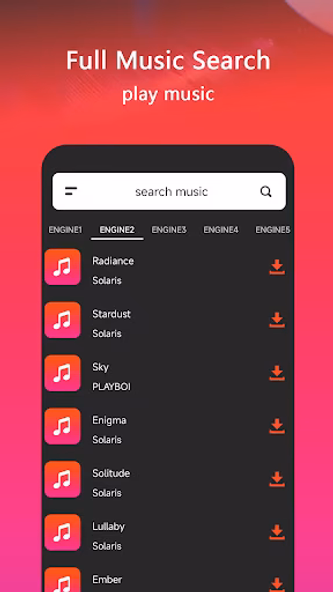 Music Downloader -Mp3 music Screenshot 3 - AppWisp.com Music Downloader -Mp3 music Screenshot 3 - AppWisp.com