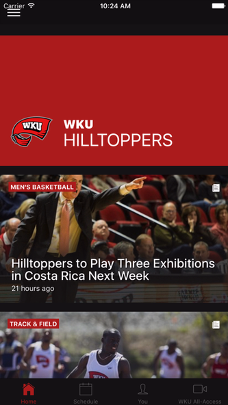 WKU Hilltoppers Screenshot 1 - AppWisp.com WKU Hilltoppers Screenshot 1 - AppWisp.com