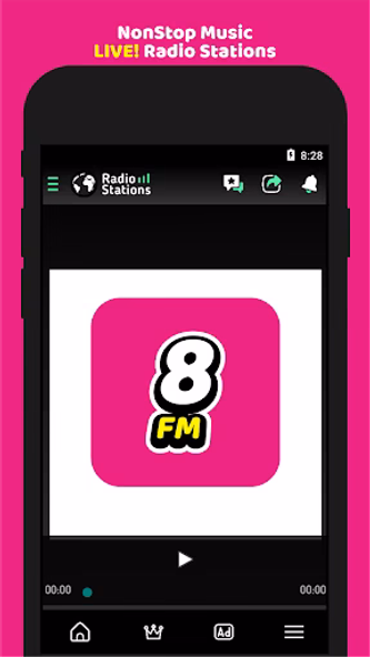8 Radio Station FM Screenshot 2 - AppWisp.com 8 Radio Station FM Screenshot 2 - AppWisp.com