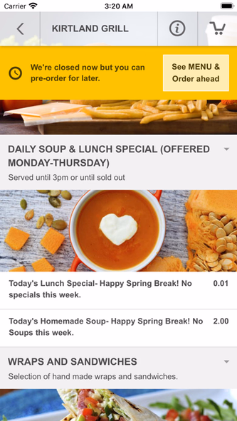 Kirtland Grill Screenshot 3 - AppWisp.com Kirtland Grill Screenshot 3 - AppWisp.com