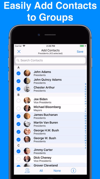 A2Z Contacts - Group Text App Screenshot 4 - AppWisp.com A2Z Contacts - Group Text App Screenshot 4 - AppWisp.com