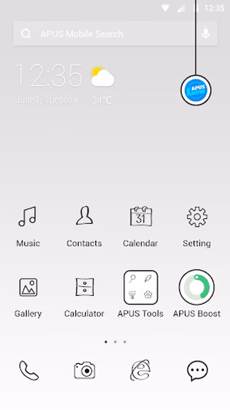 Pure White APUS Launcher theme Screenshot 2 - AppWisp.com Pure White APUS Launcher theme Screenshot 2 - AppWisp.com