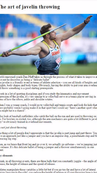 How to Train for Javelin Throw Screenshot 4 - AppWisp.com How to Train for Javelin Throw Screenshot 4 - AppWisp.com
