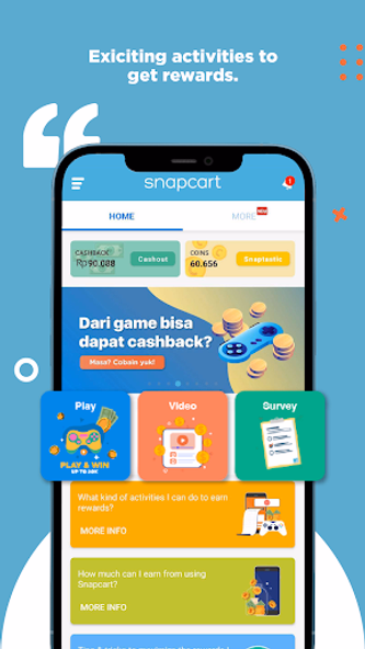 Snapcart: Snap Play Cashbacks! Screenshot 1 - AppWisp.com Snapcart: Snap Play Cashbacks! Screenshot 1 - AppWisp.com
