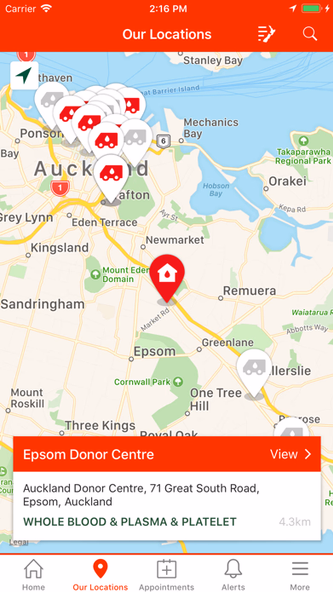 NZ Blood Service Donor App Screenshot 3 - AppWisp.com NZ Blood Service Donor App Screenshot 3 - AppWisp.com