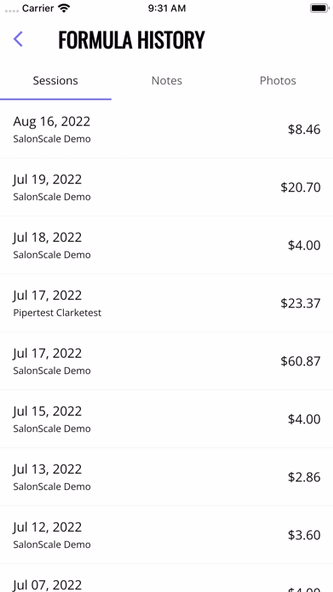 SalonScale Screenshot 4 - AppWisp.com SalonScale Screenshot 4 - AppWisp.com